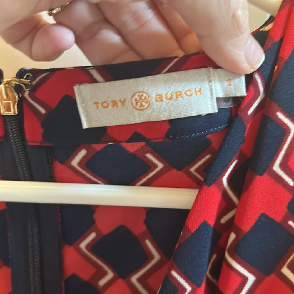 Tory Burch logo geometric dress